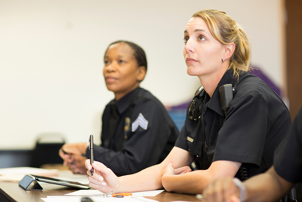 female police cadet training